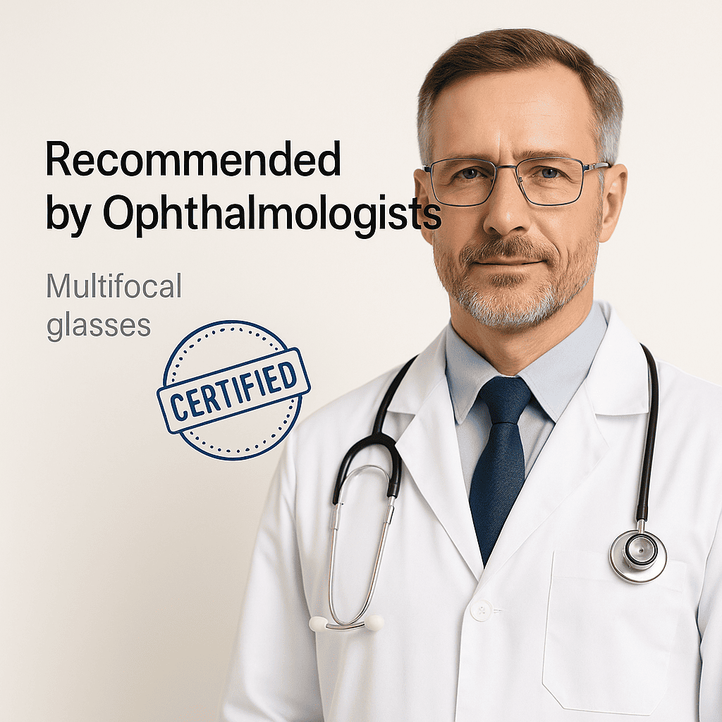 Gleitsichtbrille VisionSync + Geschenk [Adaptive Technologie]